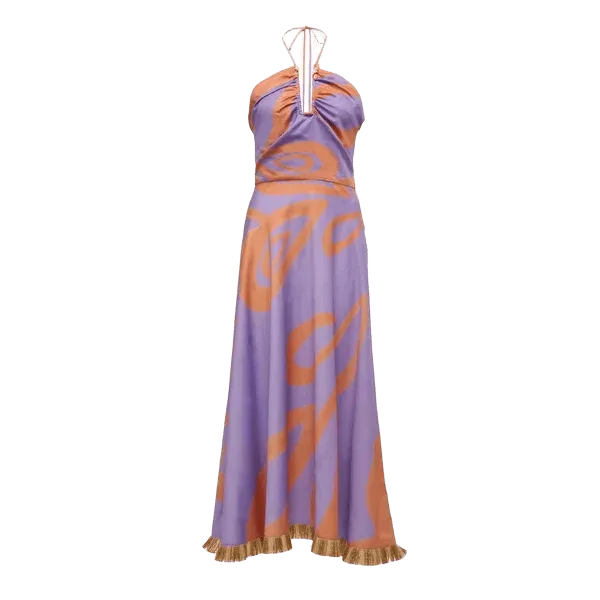 Hesperides Halter Neck Midi Dress