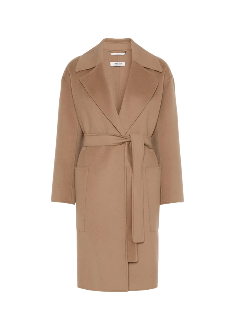 Max Mara Velo Wool Long Wrap Coat