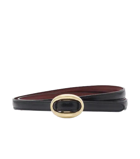 Reversible leather belt