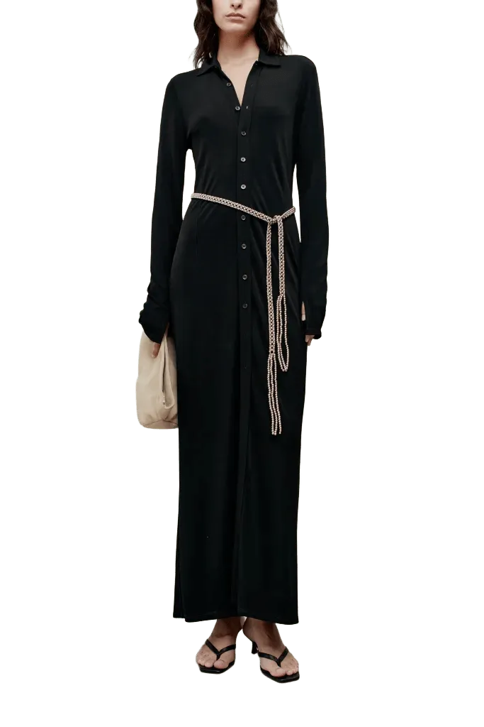 Leyla Shirtdress in Matte Jersey