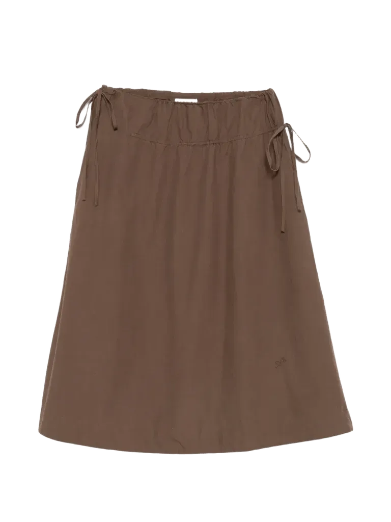 Caspia drawstring midi skirt