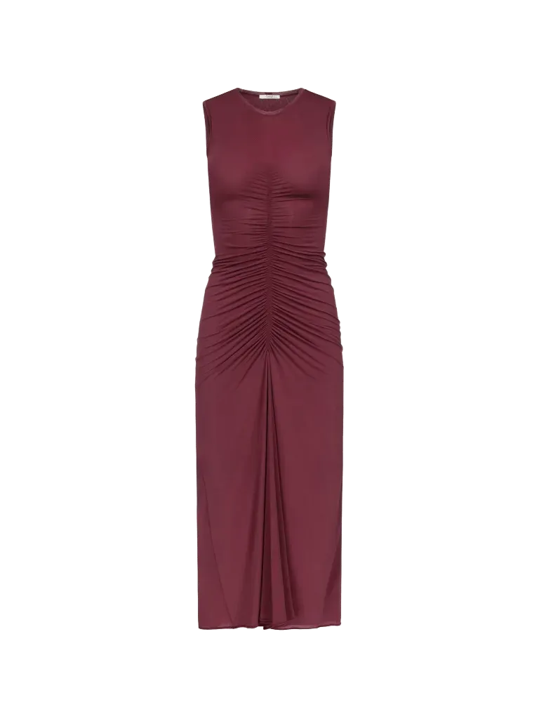 Gisela Dress in Deep Bordeaux