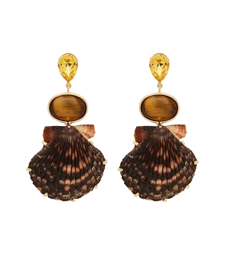 Augustine crystal-embellished drop earrings