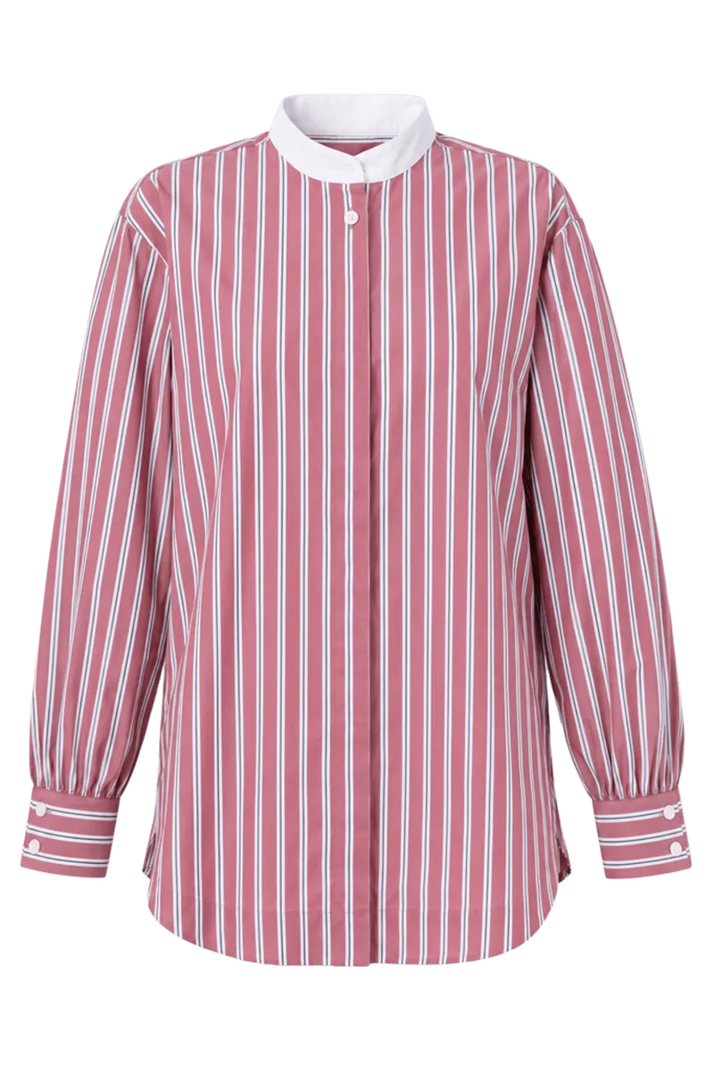 Port Stripe Camelot Collar Tunic