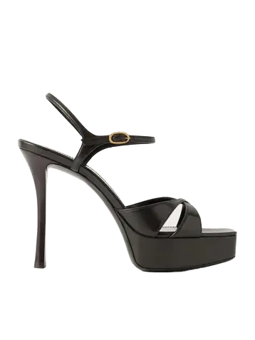 Debbie leather platform sandals