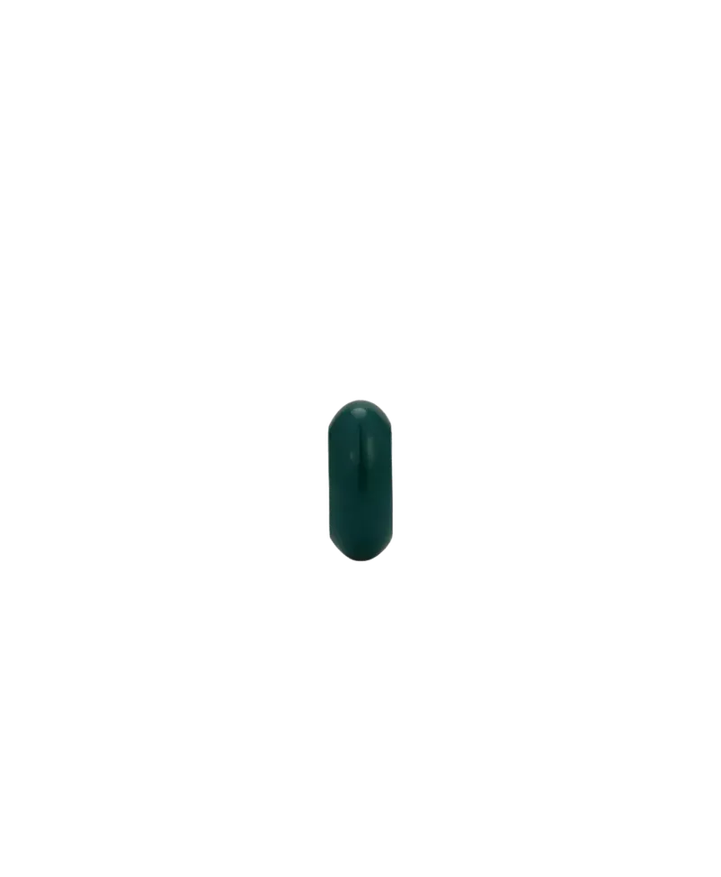 Teal Enamel Big Bead