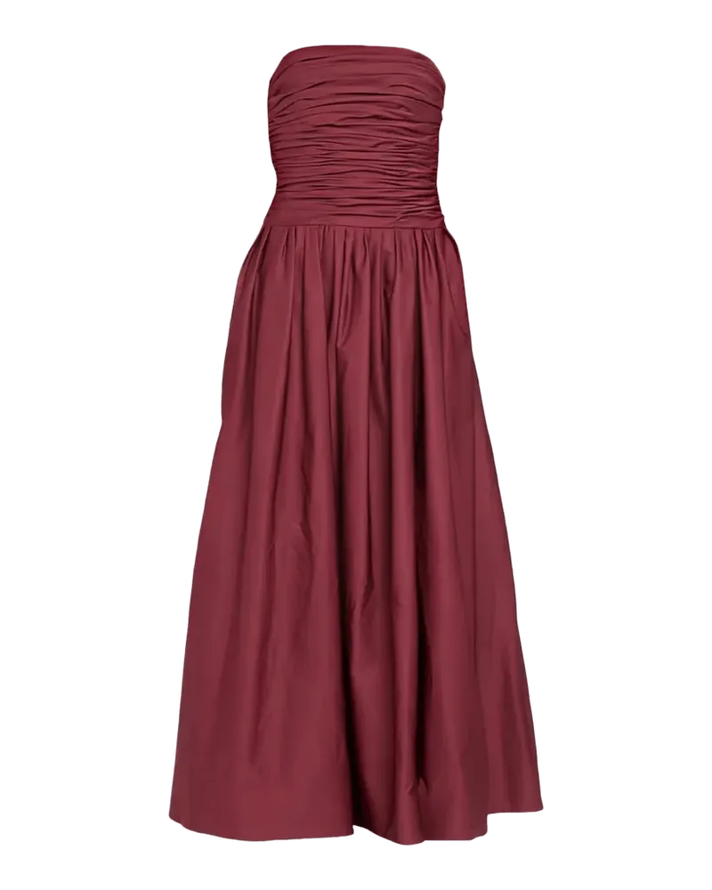 Fayette Strapless Ruched Midi Dress
