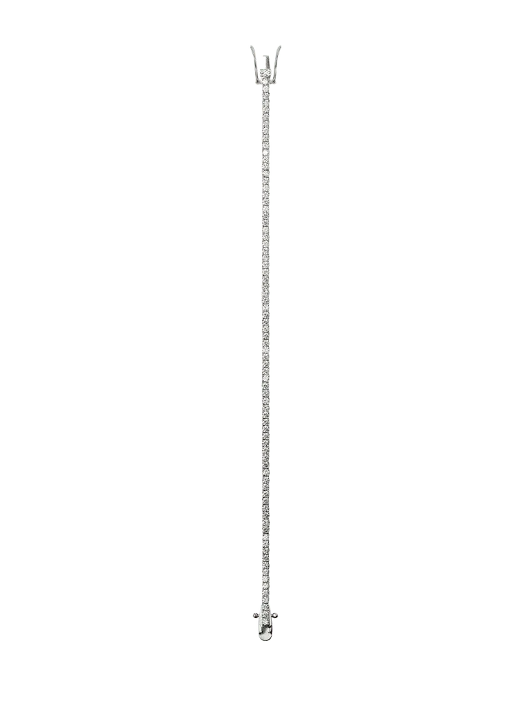 KATE RIVIÈRE BRACELET IN 2MM MOISSANITE, STERLING SILVER