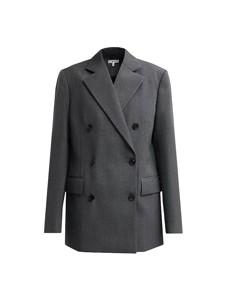 Wool Double-Breasted Blazer