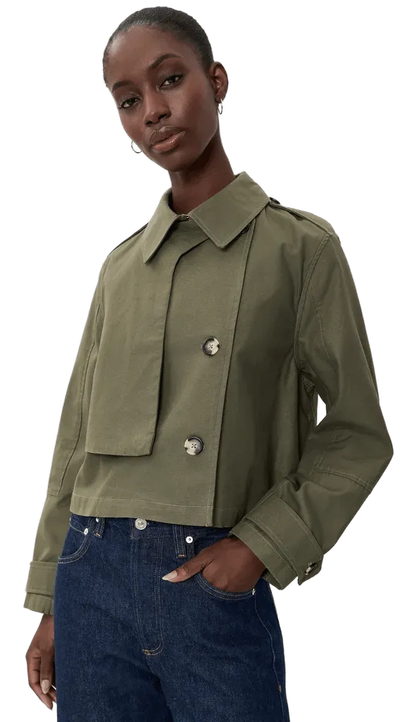 Jamie Cropped Trench Coat