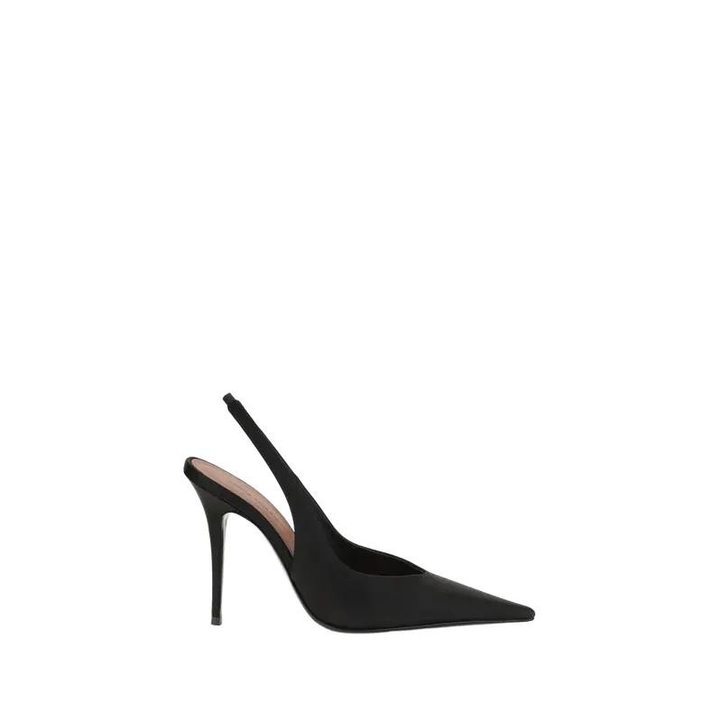Amina Muaddi Anok Slingback Pump — Black