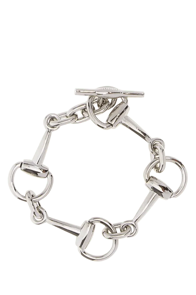 Gucci Horsebit Chain Link Bracelet — Silver