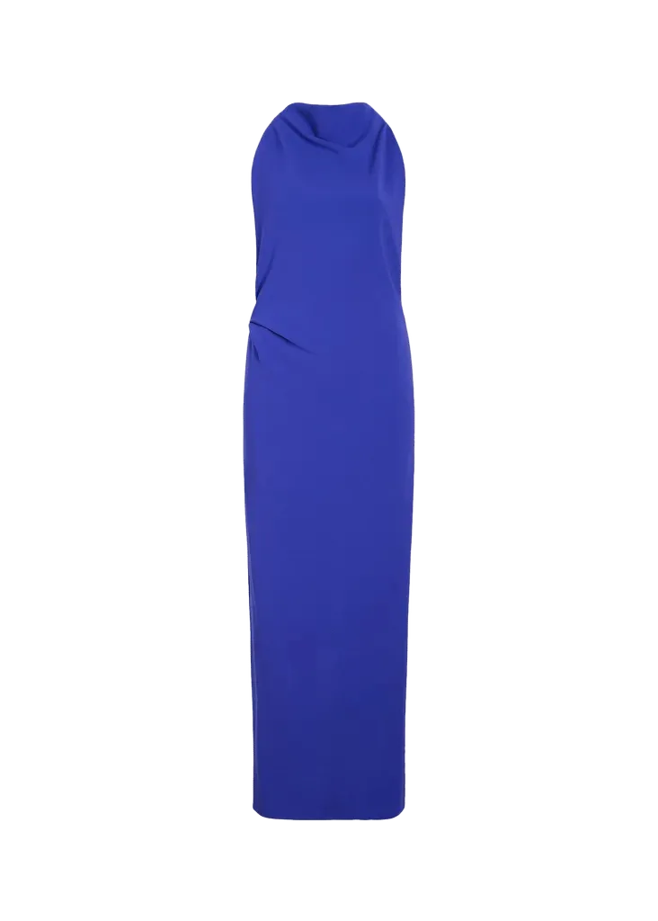 Selena Twisted-Strap Open-Back Maxi Dress