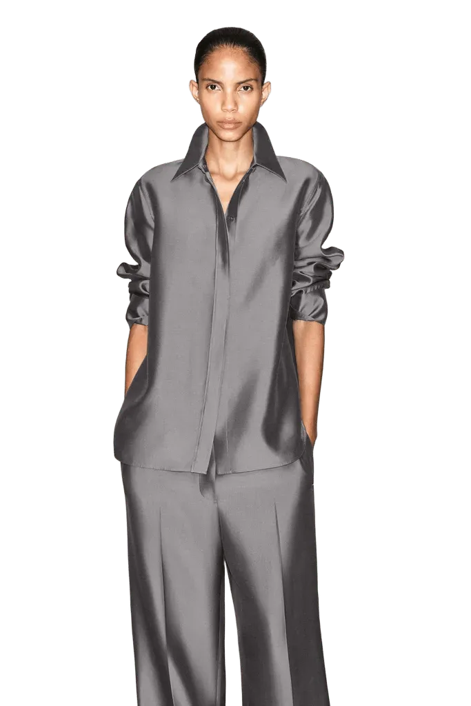 TAILORED SILK SHIRT
