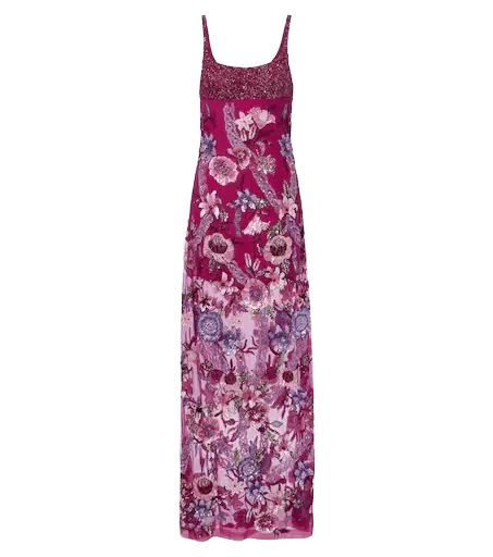 Mystical Garden embellished floral gown