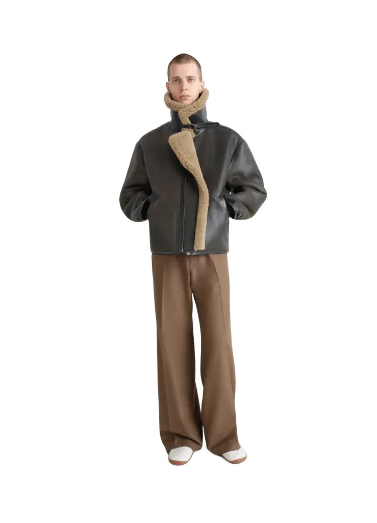 SHEARLING COAT IN SHEARLING