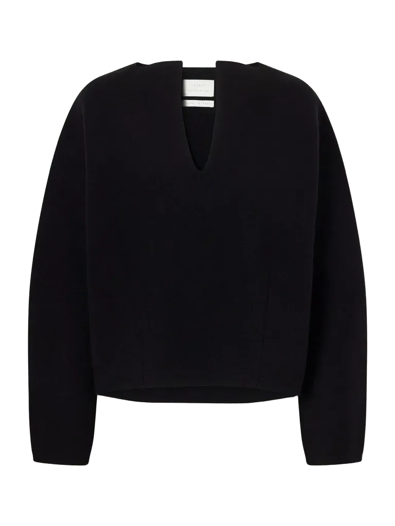 Double-knit merino wool, alpaca and Pima cotton-blend sweater