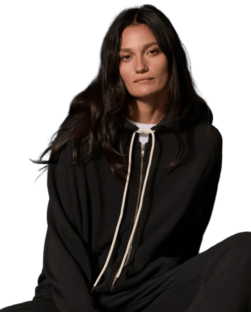 The Fleece Campus Hoodie. -- Almost Black