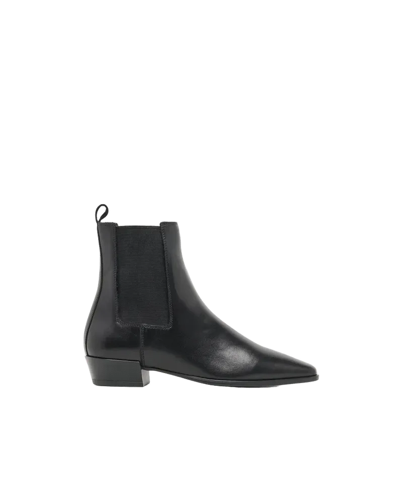 Michah Booties Black Leather