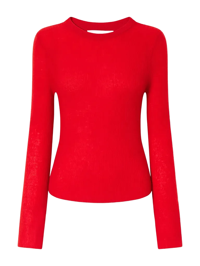 Alessia ribbed wool and cashmere-blend sweater