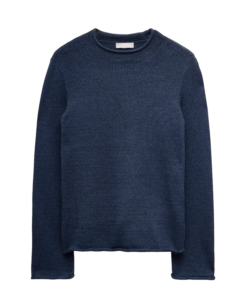 Summer Rollneck Sweater In Linen Blend