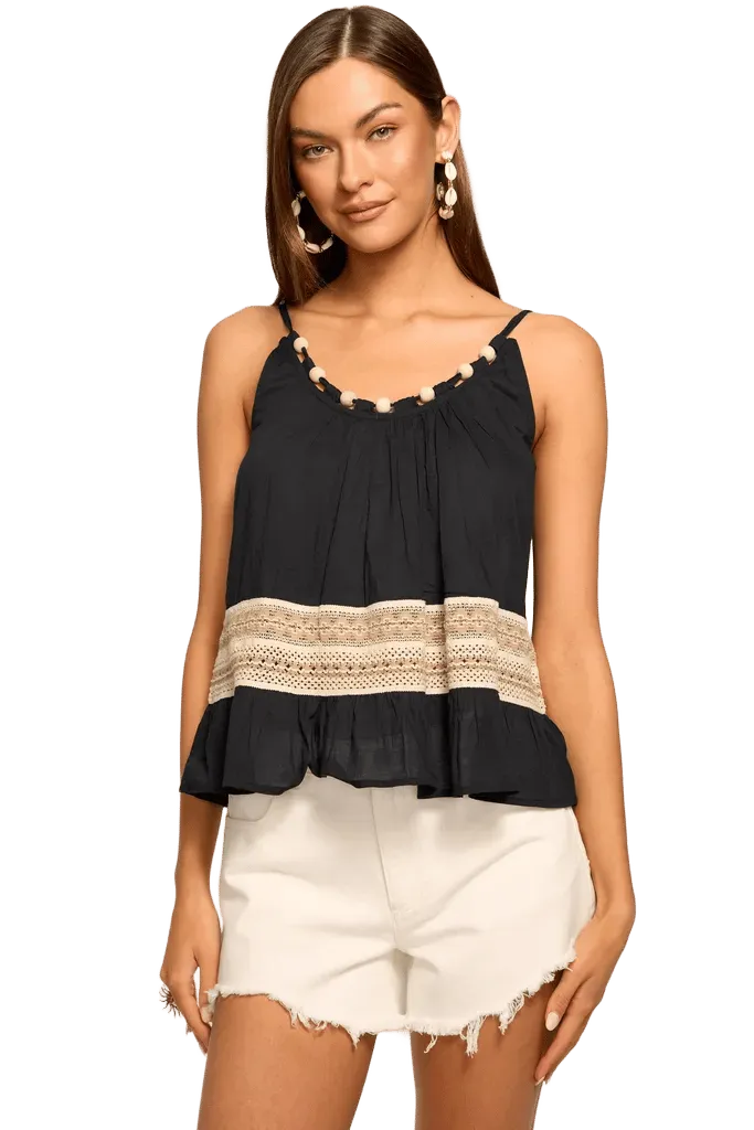 Kiersten Embellished Coverup Tank Top