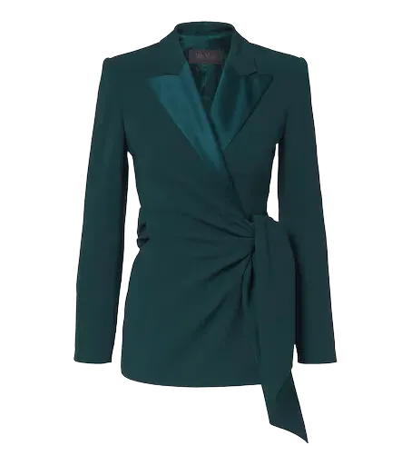 Elegante cady wrap blazer