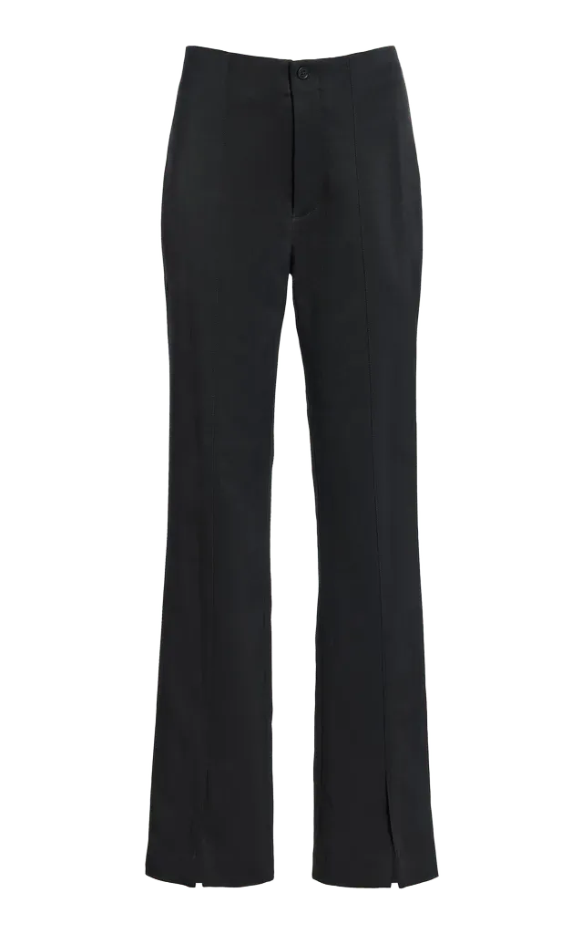 Laver Straight-Leg Slit Pants