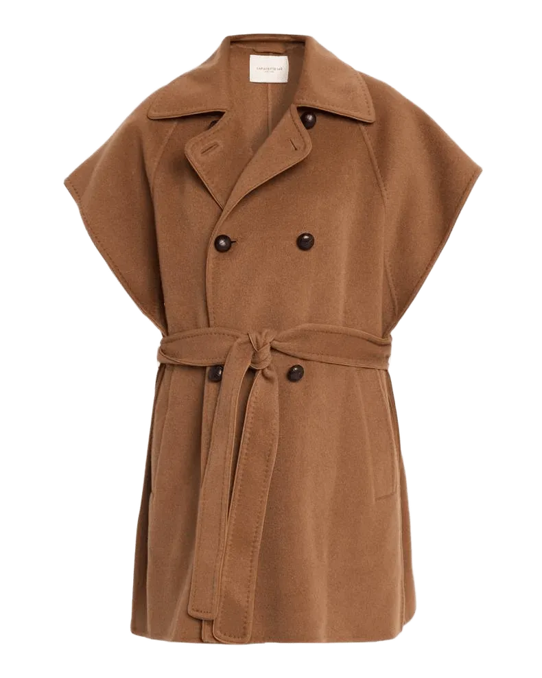 Oversized Double-Breasted Cashmere Vest