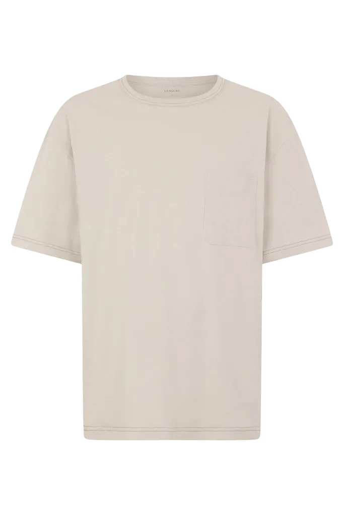Lemaire Cotton-Linen T-Shirt — Beige
