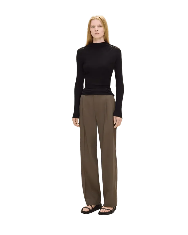 Mock Neck Top in Soft Rib