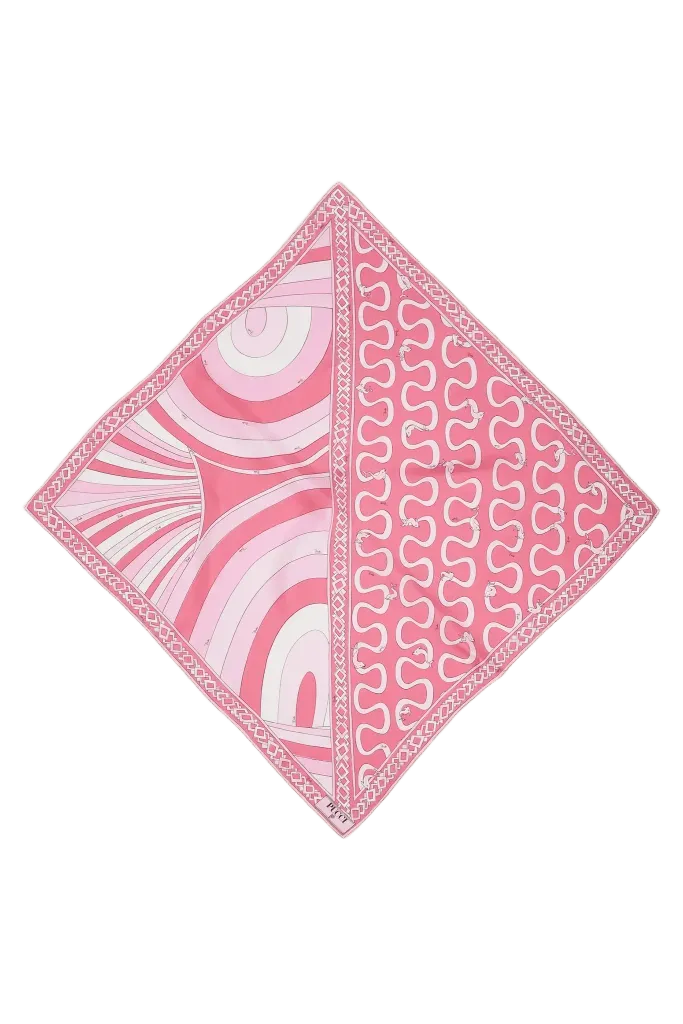 Onda and Iride Print Silk Scarf