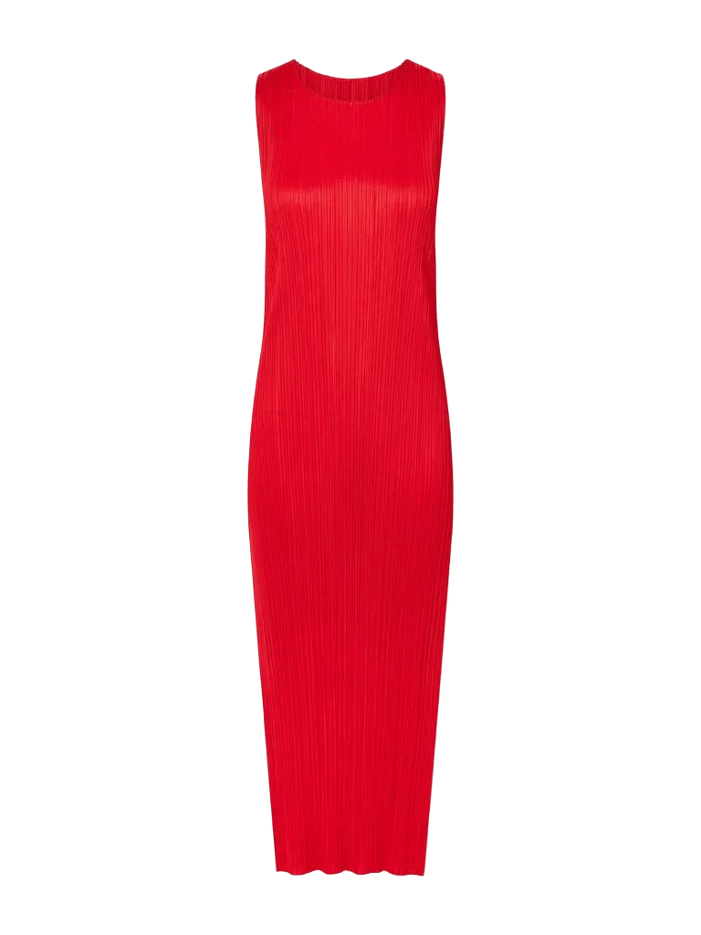 Plissé maxi dress