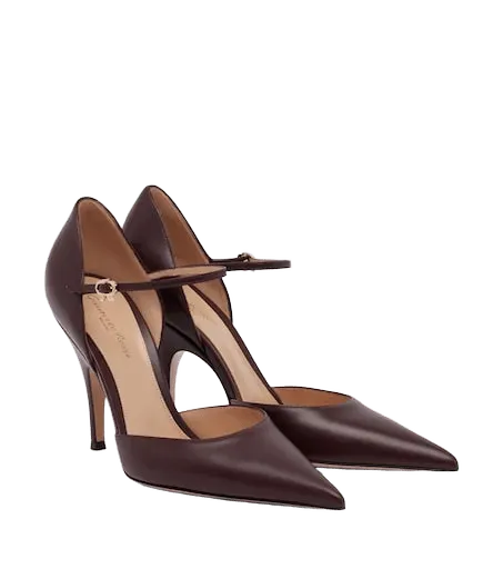Sofia D'Orsay leather pumps