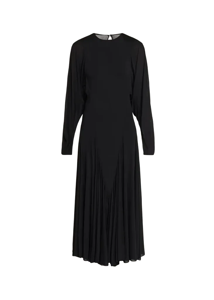 Raglan-Sleeve Midi Dress