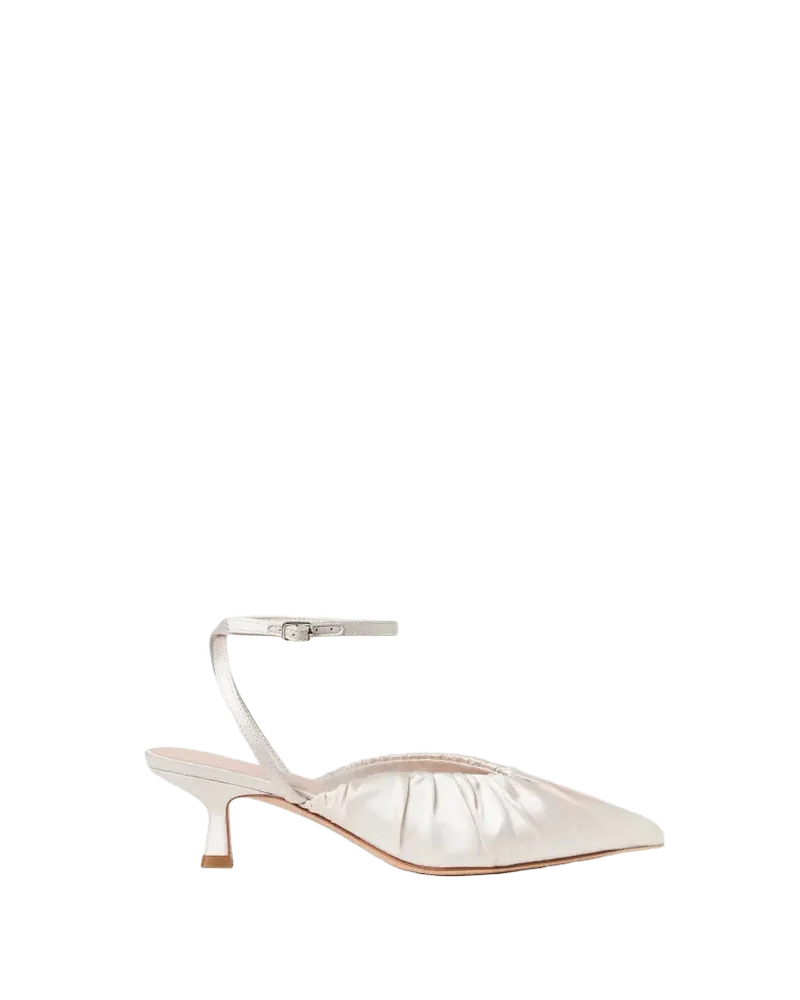 Rio Cream Satin Kitten Heel