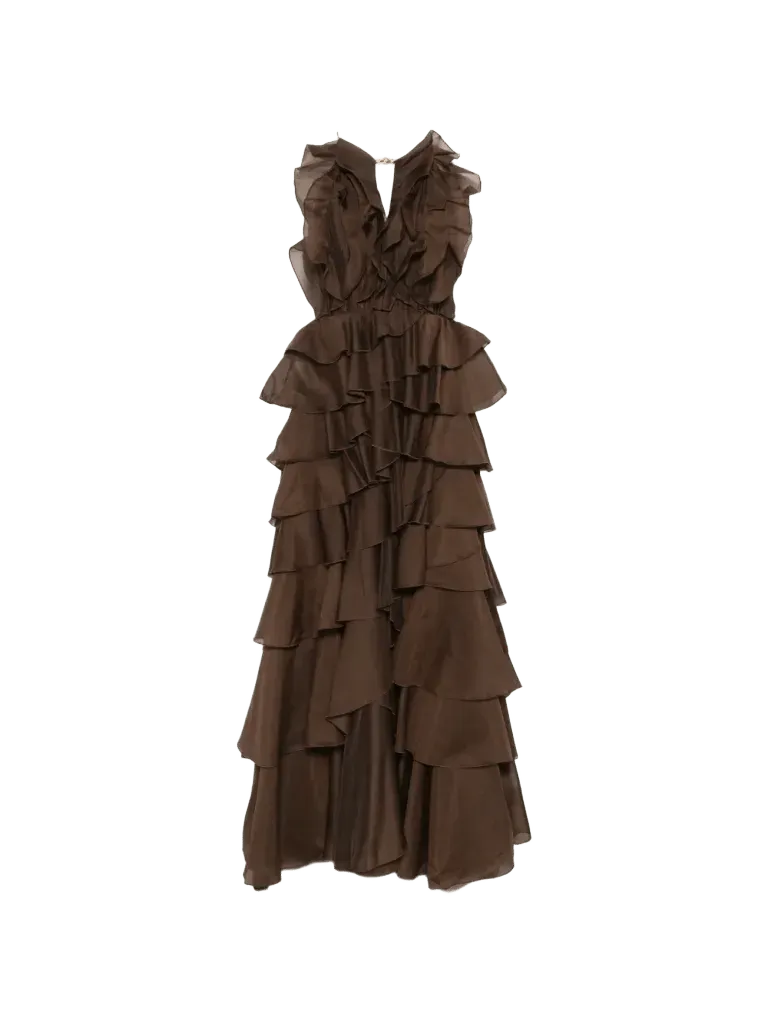 Aje Cleo ruffled gown