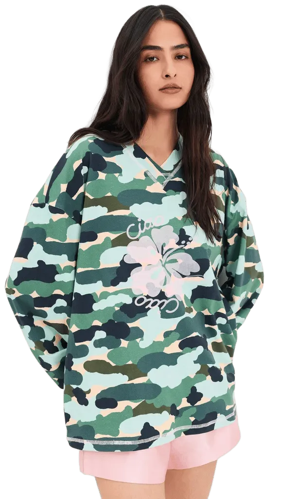 Camo Hibiscus Speedway Tee