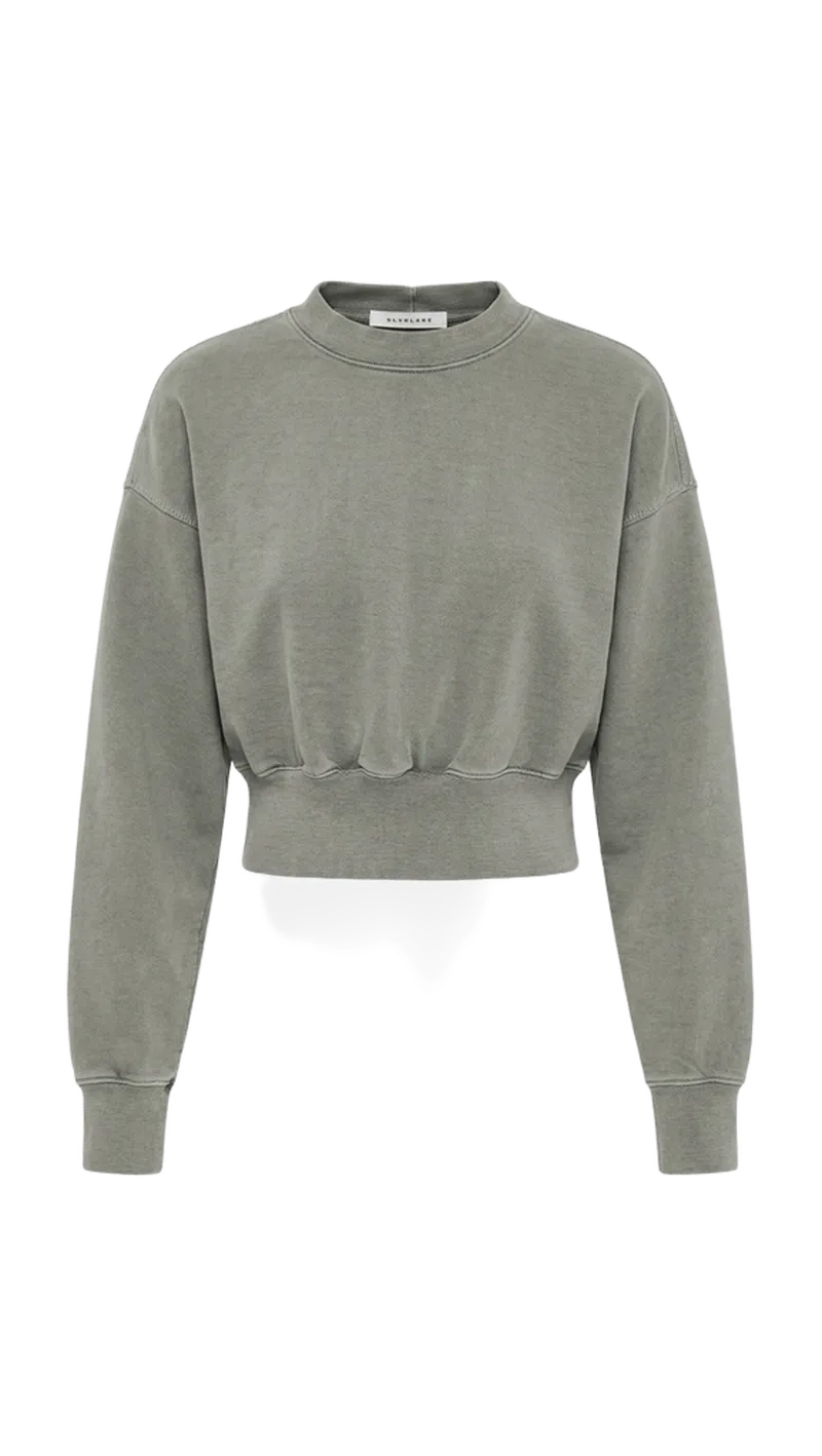 Crop Crew Neck Sweatshirt