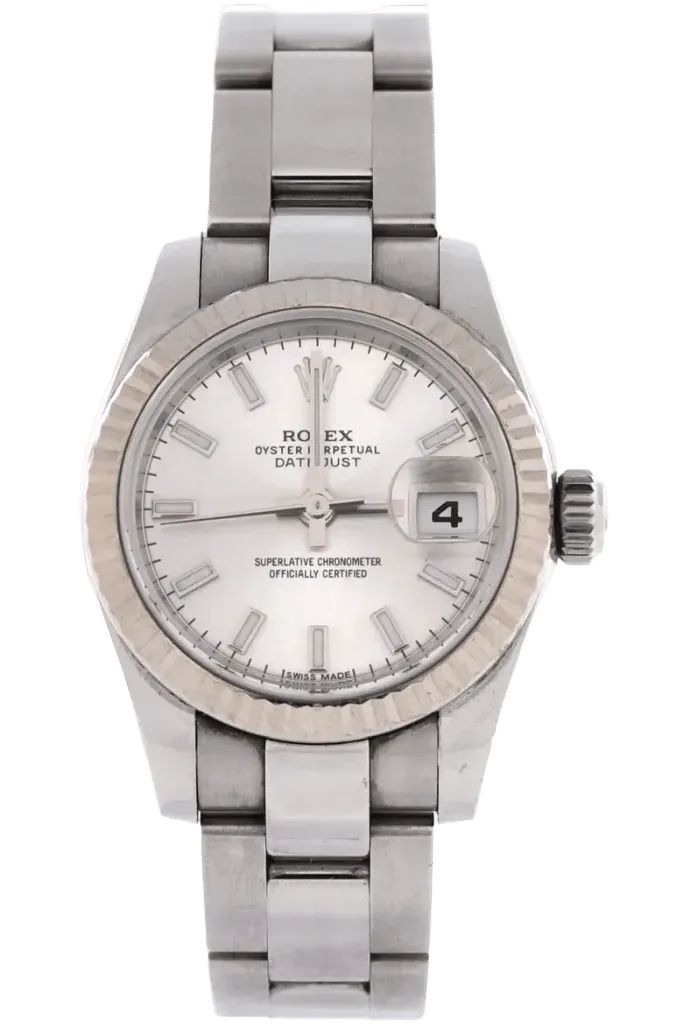 Oyster Perpetual Datejust Automatic Watch Stainless Steel and White Gold 26
