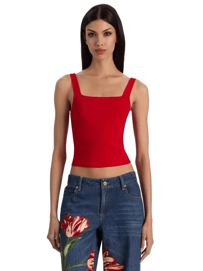 DEVIN SIDE PANEL TANK - HIBISCUS