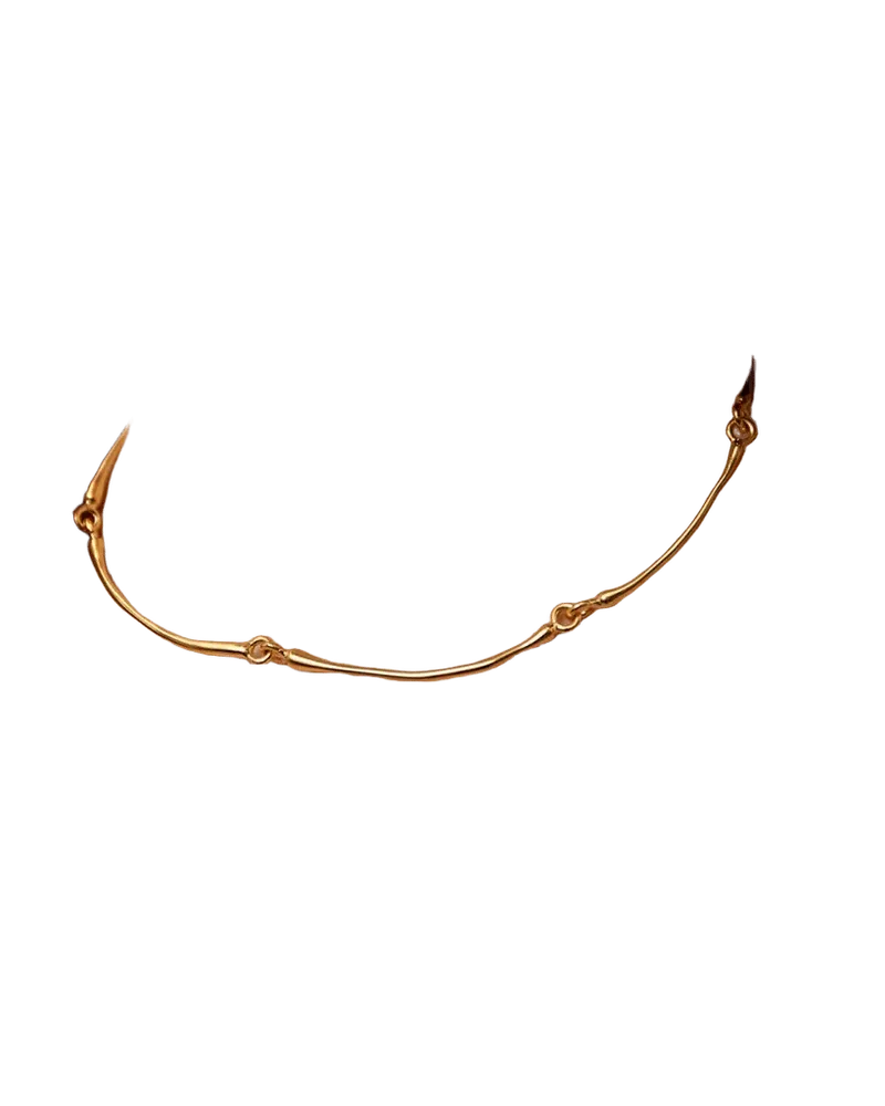 Hope Articulated Choker Necklace In Gold Vermeil