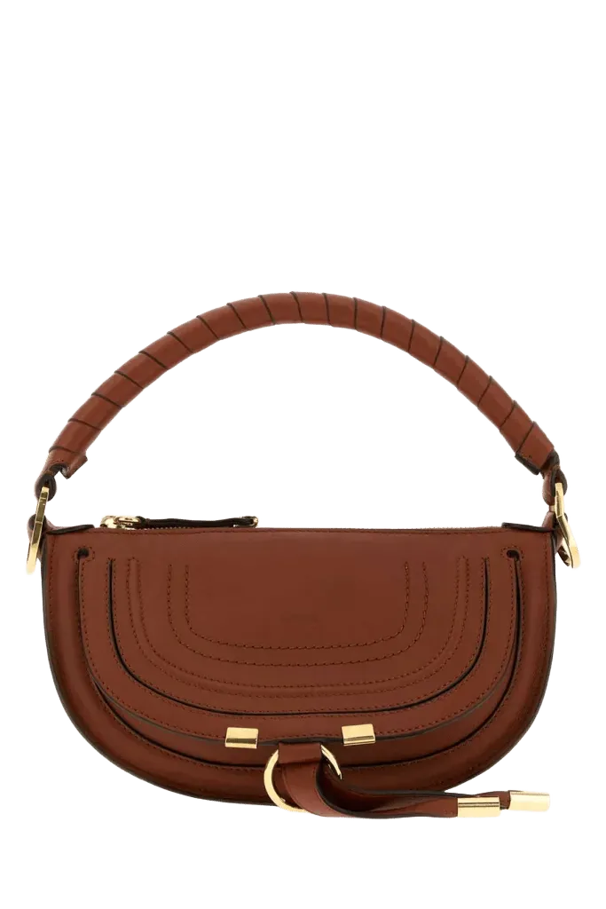 Chloé Marcie Shoulder Bag — Brown