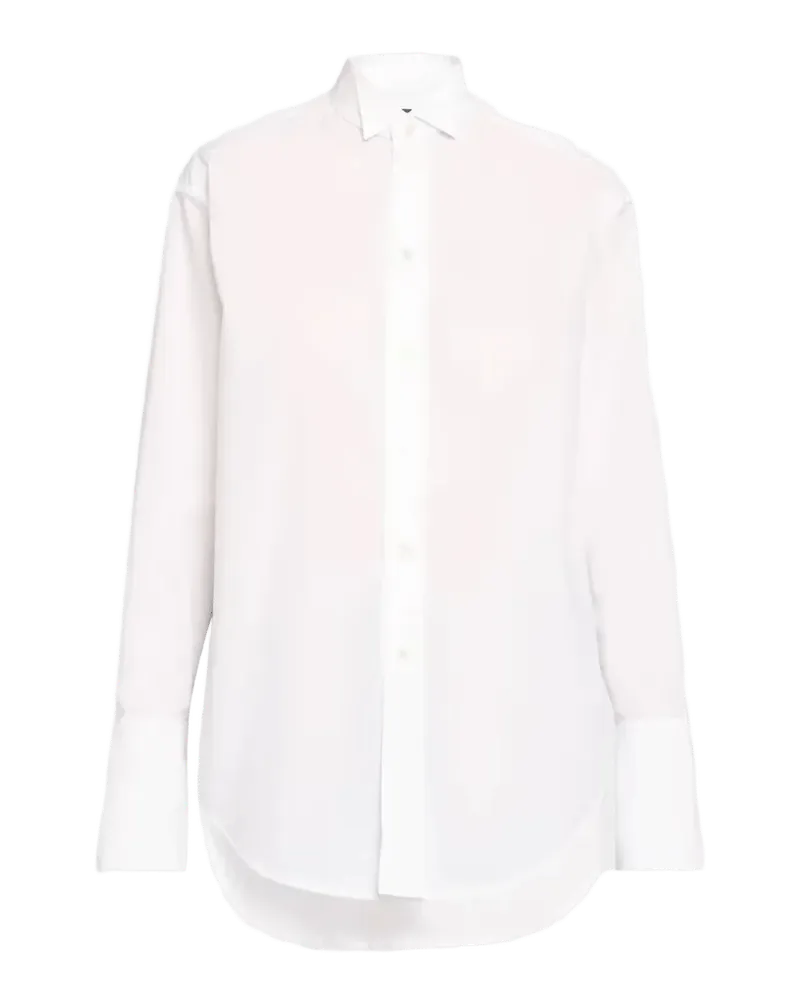 Cesar Cotton-Poplin Tuxedo Shirt