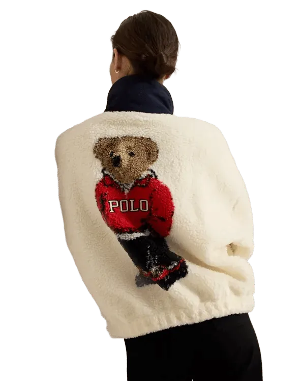 Polo Bear High-Pile Fleece Funnelneck