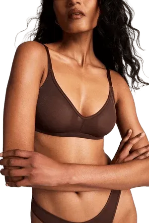 Sieve Non-Wire Bra in Espresso