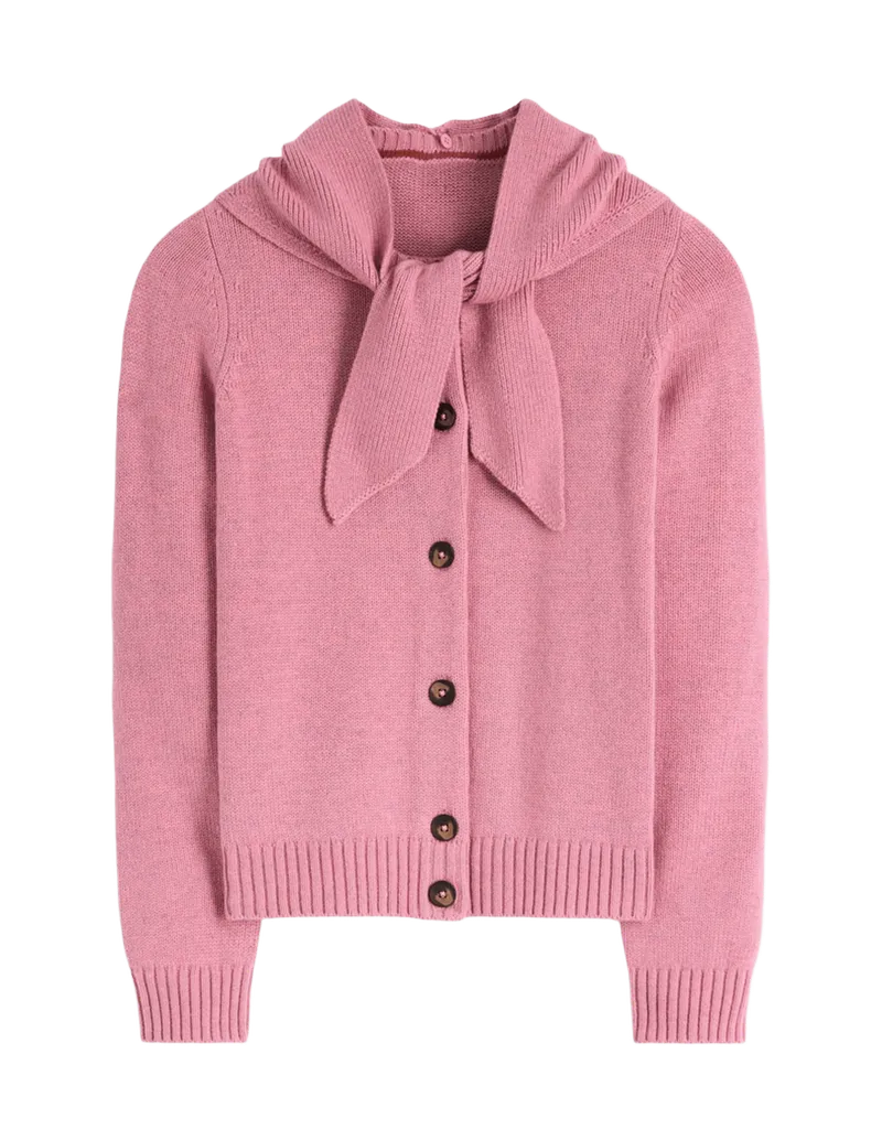 Lydia Tie Neck Knit Cardigan