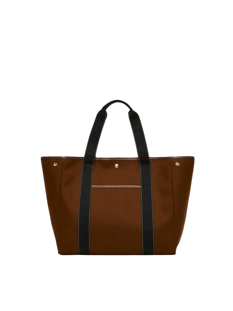 Traversée L Pocket - Mini Sellier Tabac Flannel