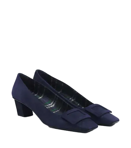 Belle Vivier suede pumps
