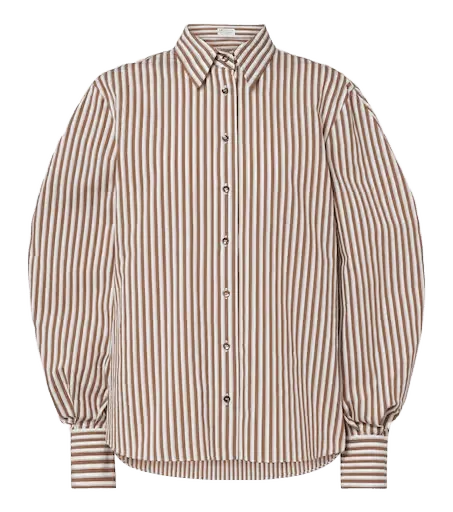 Monili striped cotton-blend shirt